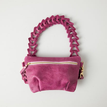 Pink Bulldog Belt Bag