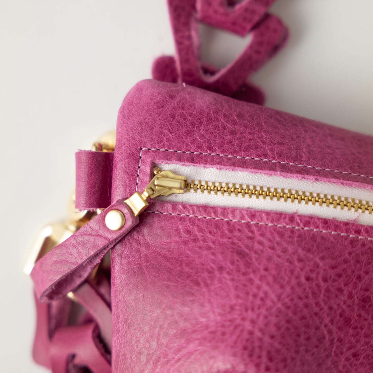 Pink Bulldog Belt Bag