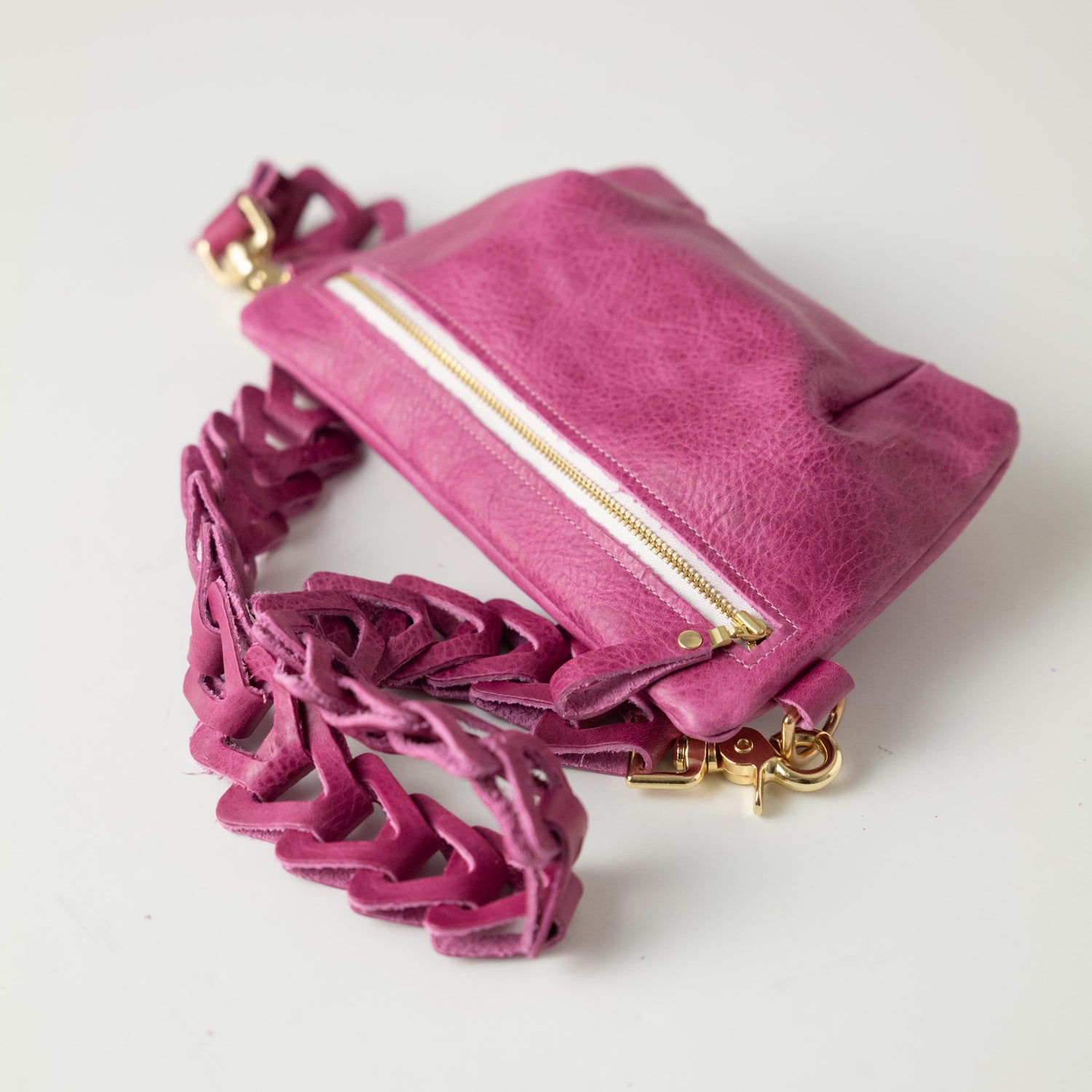 Pink Bulldog Belt Bag