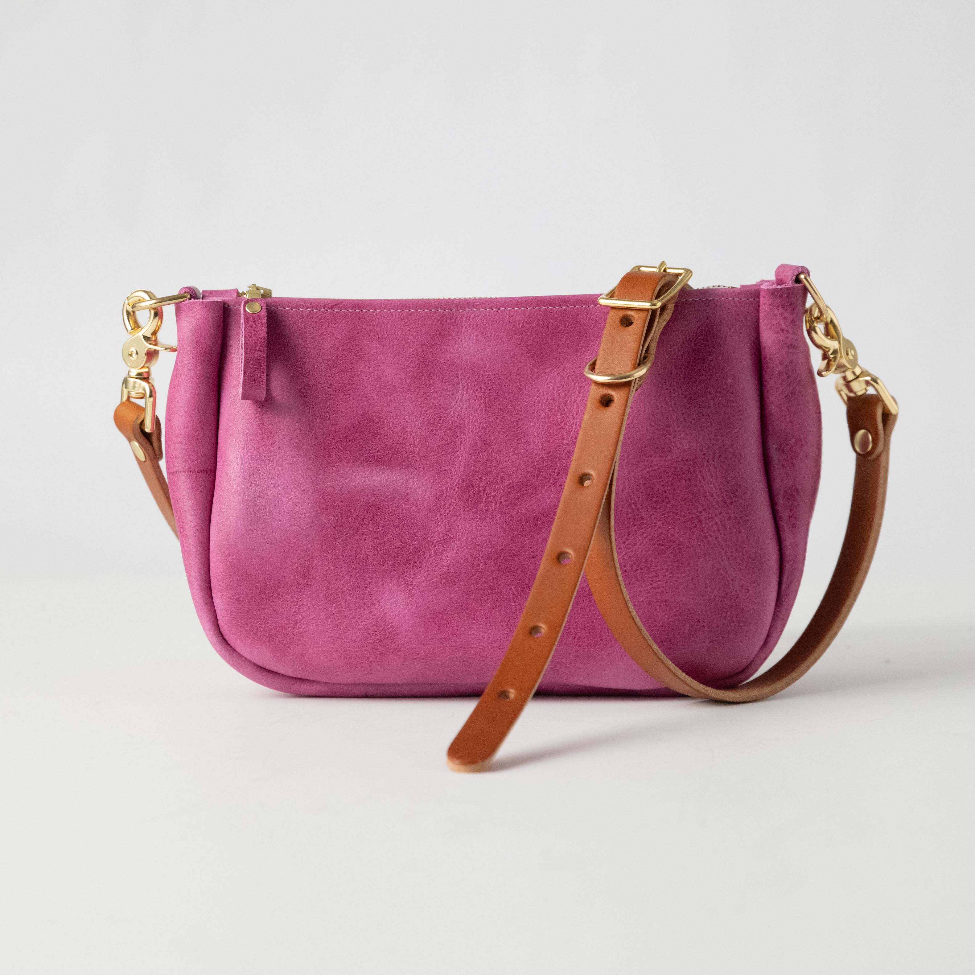 Pink Bulldog Crossbody Bag