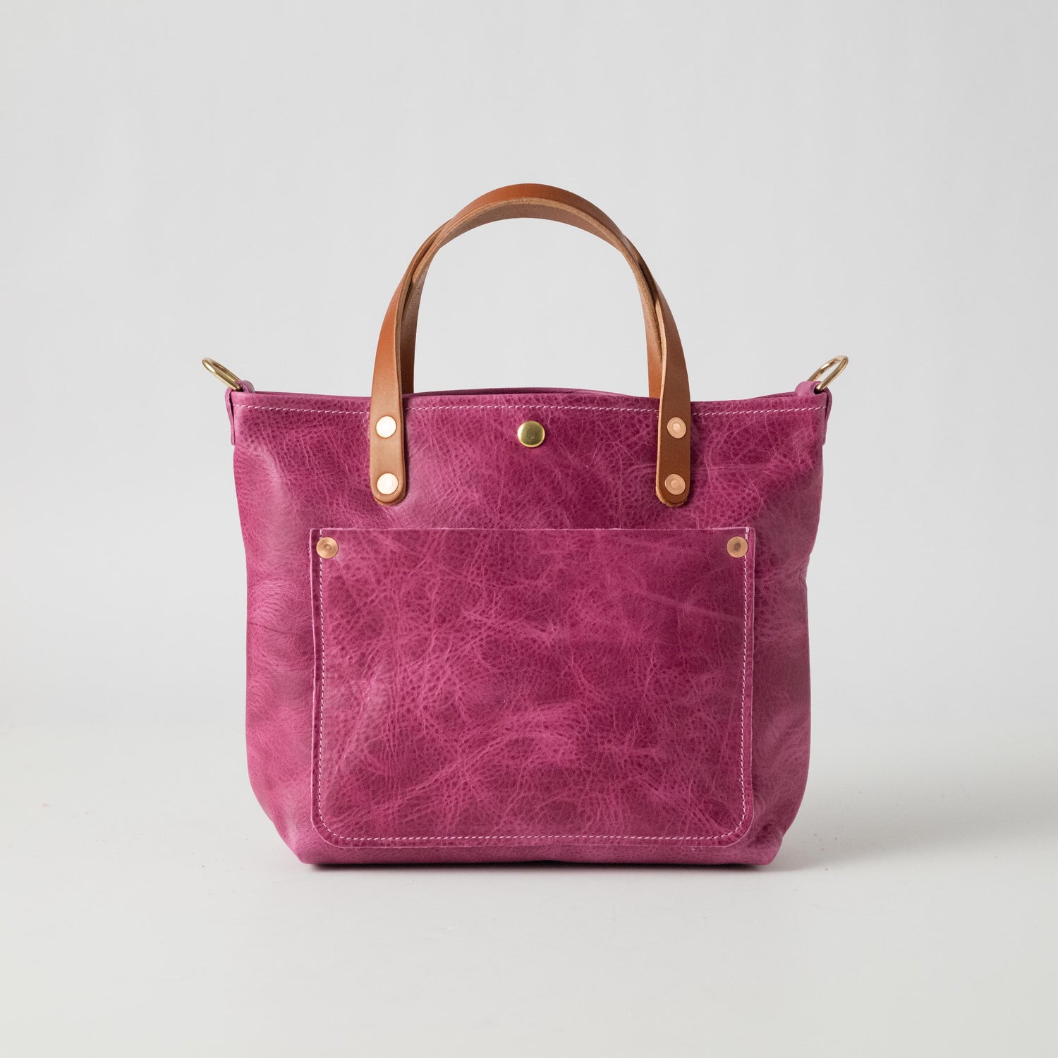 Pink Bulldog Mini Travel Tote