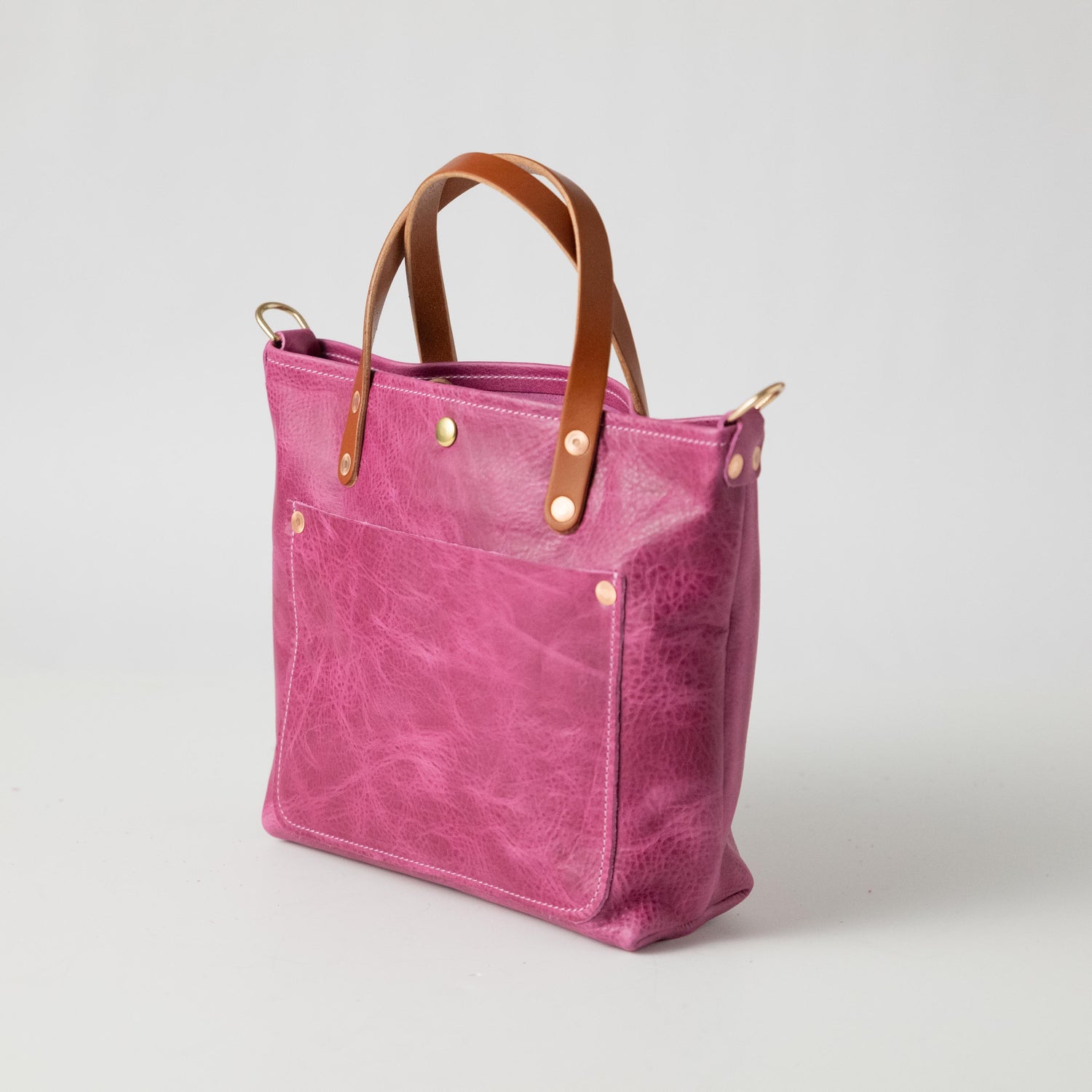 Pink Bulldog Mini Travel Tote