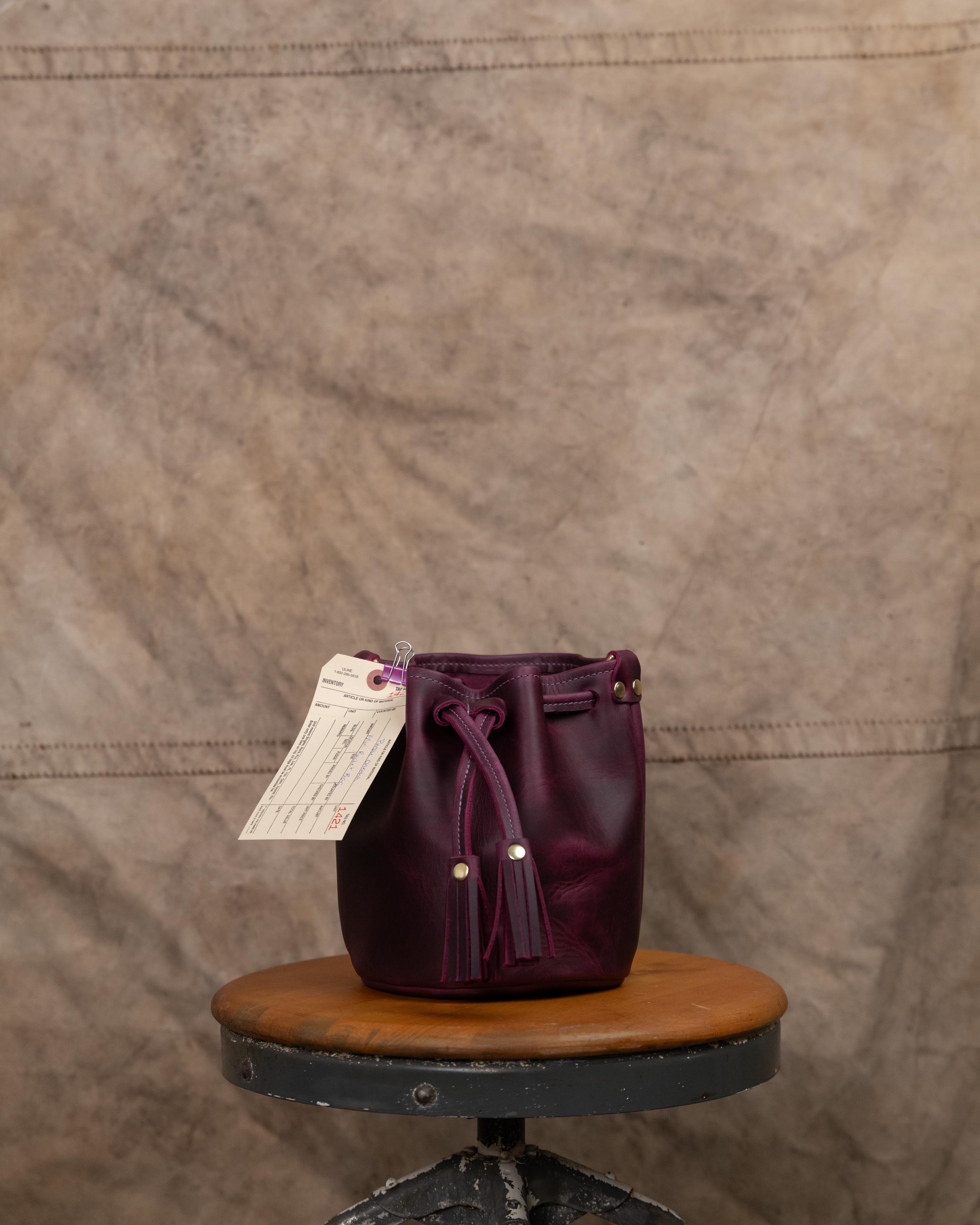 1421 Purple Cheaha Mini Bucket Bag - no strap