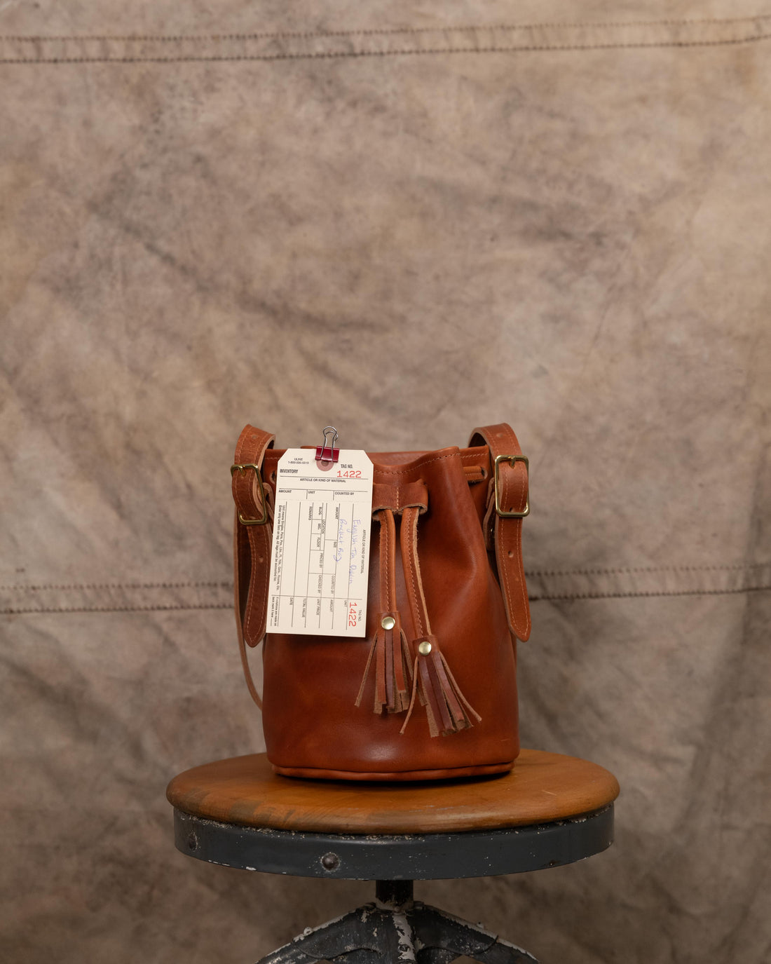 1422 English Tan Dublin Bucket Bag