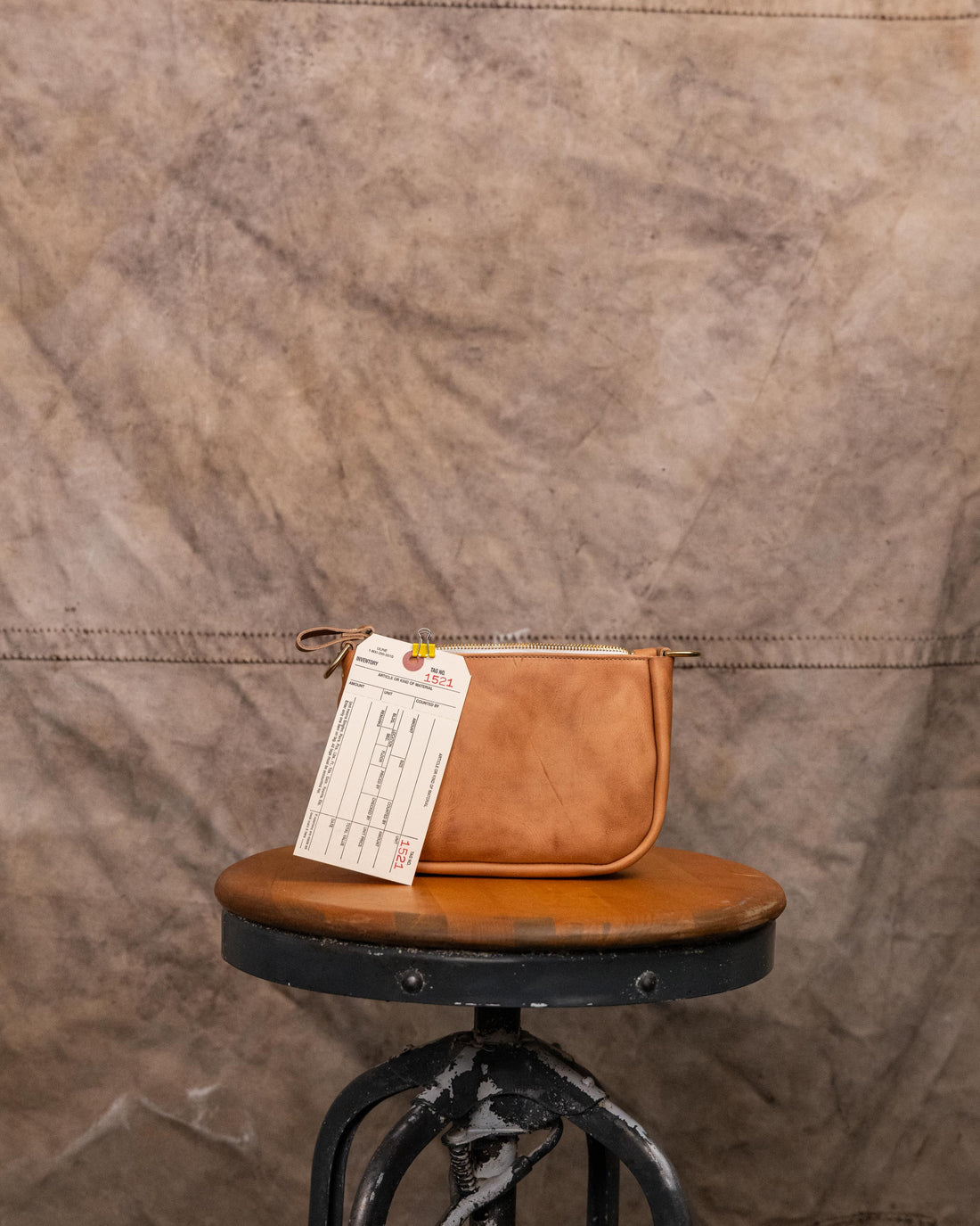 1521 Natural Dublin Mini Crossbody Bag w/ two ply sewn Crossbody strap