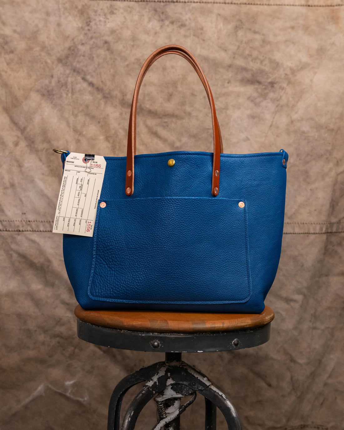 1556 Cobalt Bulldog East West Travel Tote