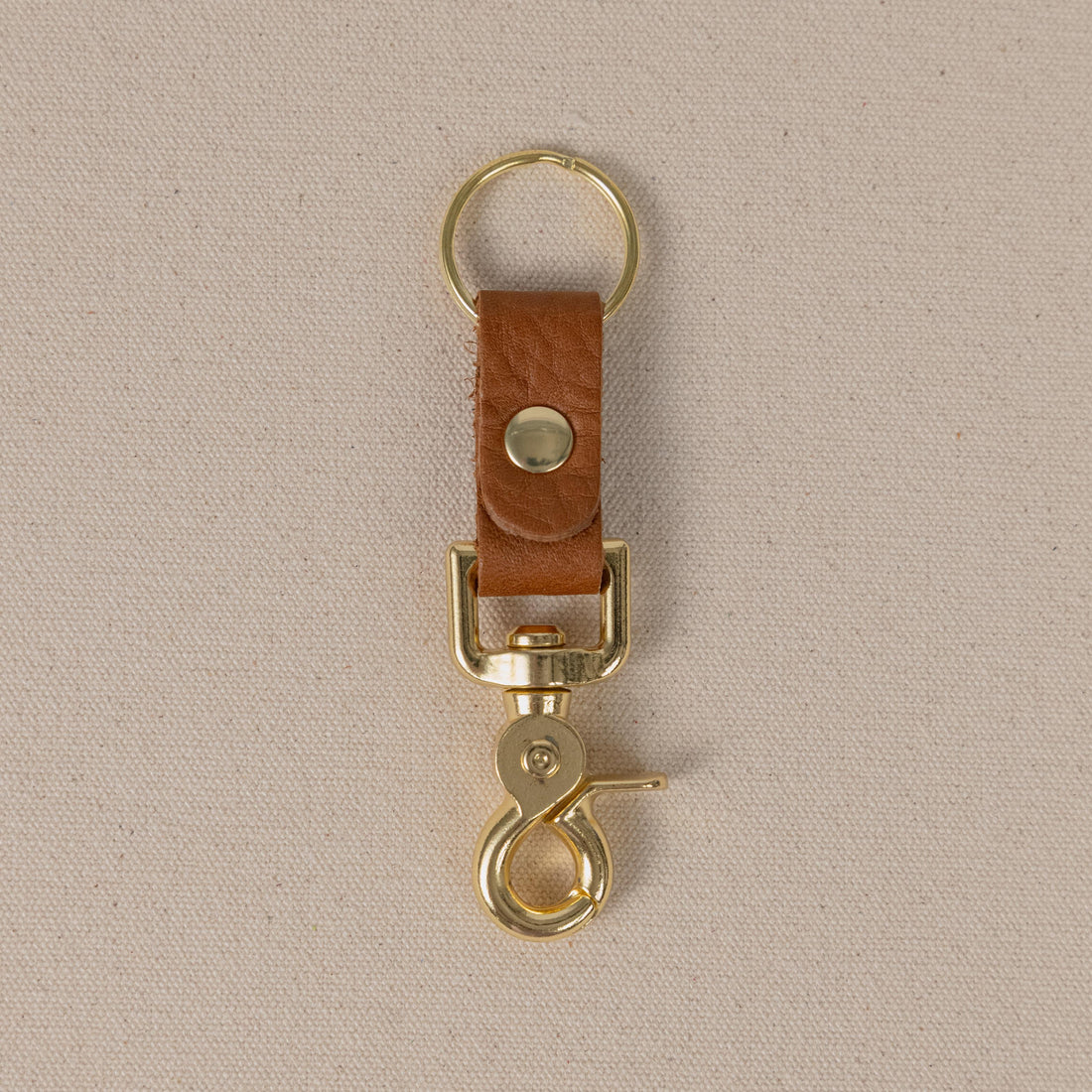 Cognac Cypress Key Clip