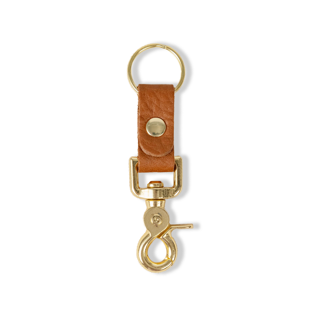 Cognac Cypress Key Clip