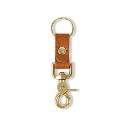 Cognac Cypress Key Clip
