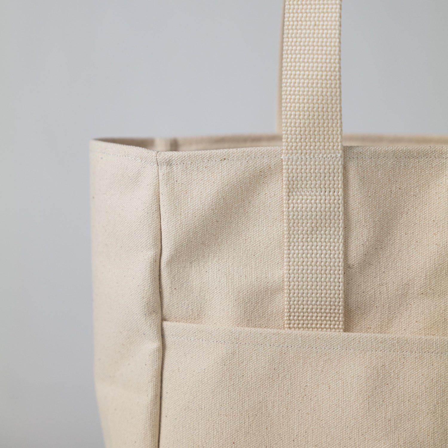 Heather Blue Canvas Carryall