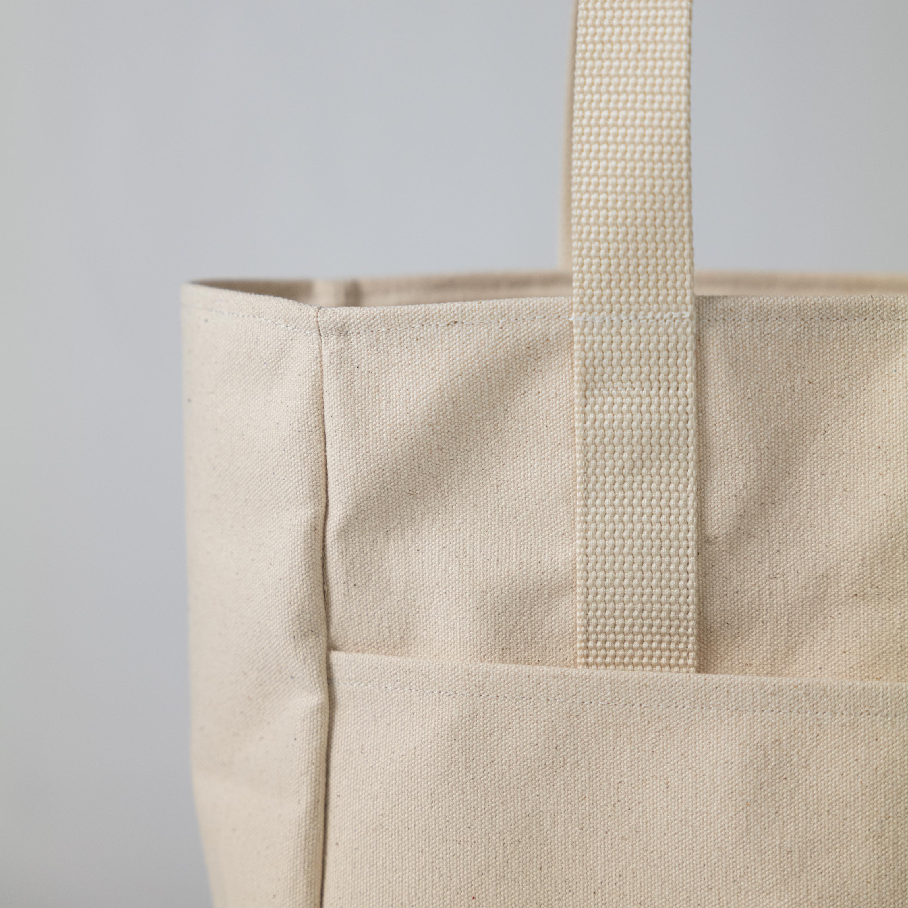 Heather Blue Canvas Carryall