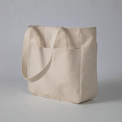 Heather Blue Canvas Carryall