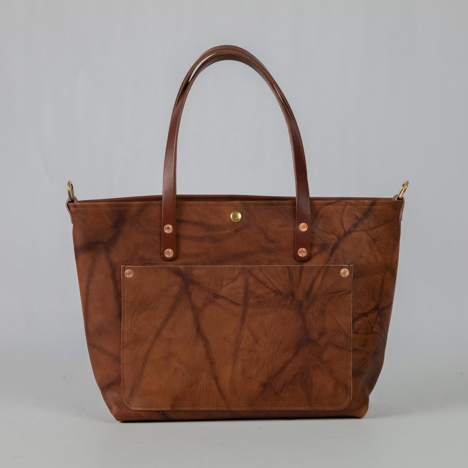 Tan Crunch East West Travel Tote