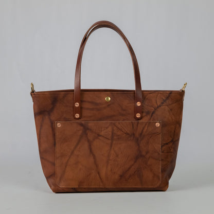 Tan Crunch East West Travel Tote