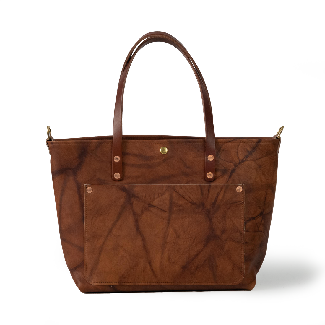 Tan Crunch East West Travel Tote