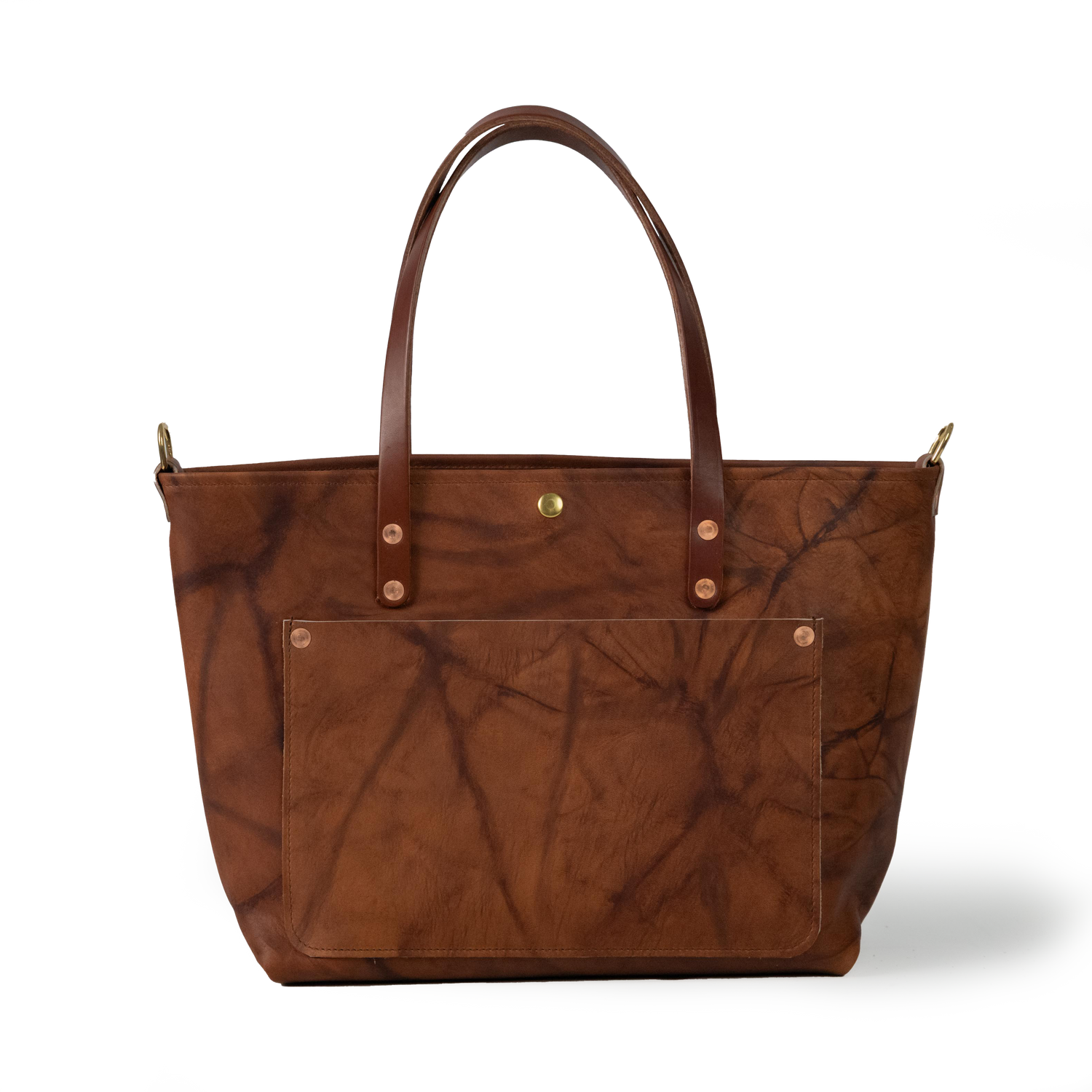 Tan Crunch East West Travel Tote