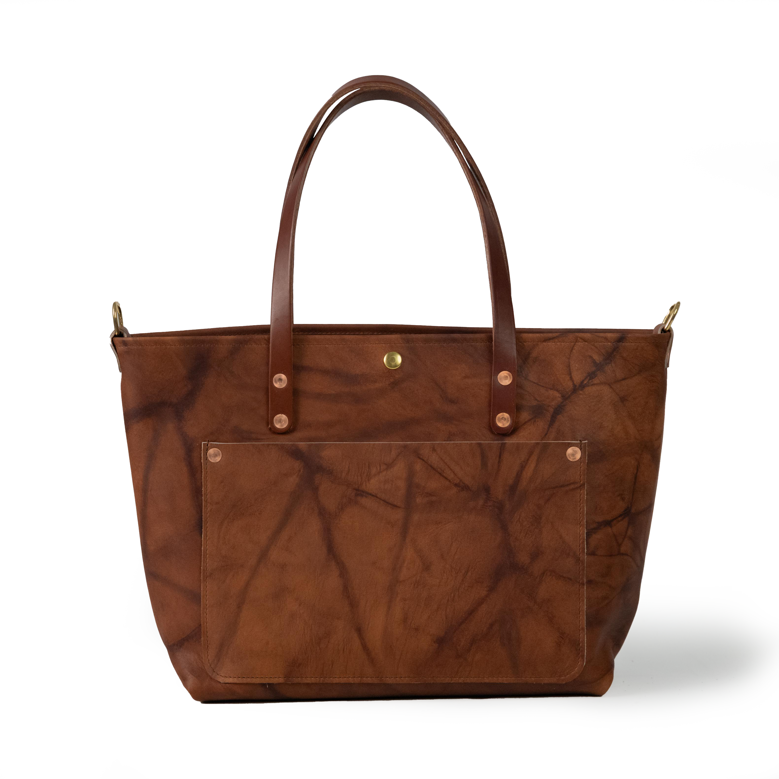 Tan Crunch East West Travel Tote