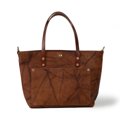Tan Crunch East West Travel Tote