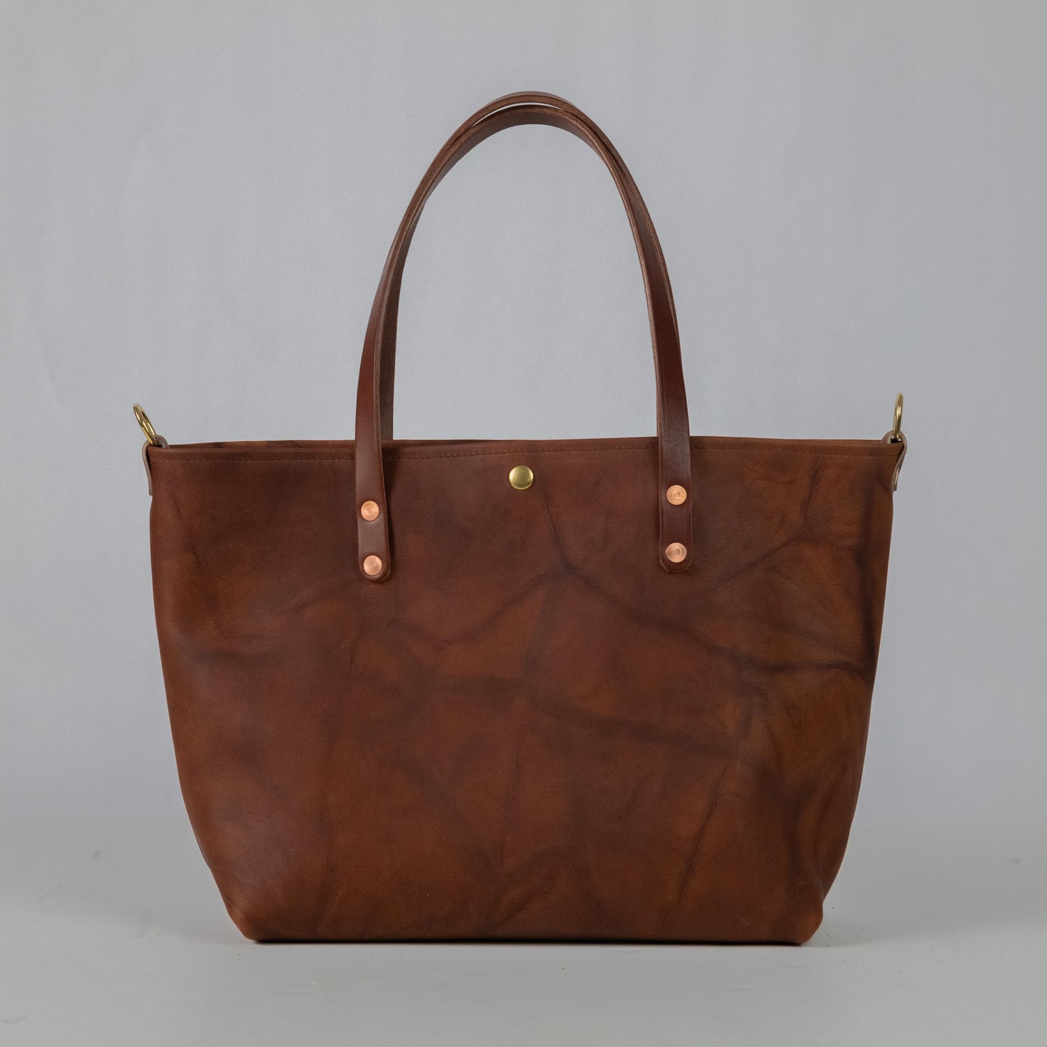 Tan Crunch East West Travel Tote