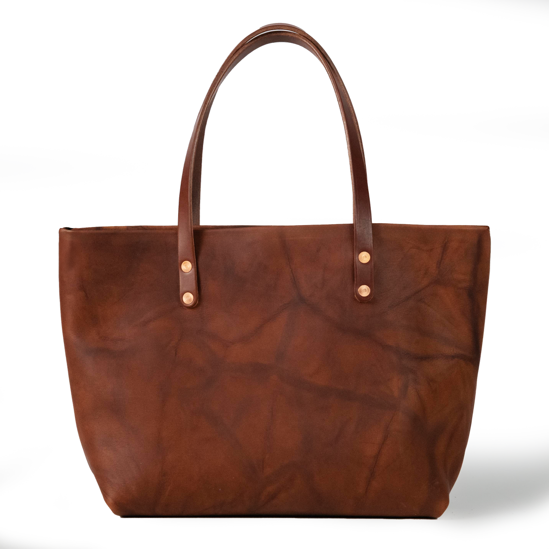 Tan Crunch East West Tote