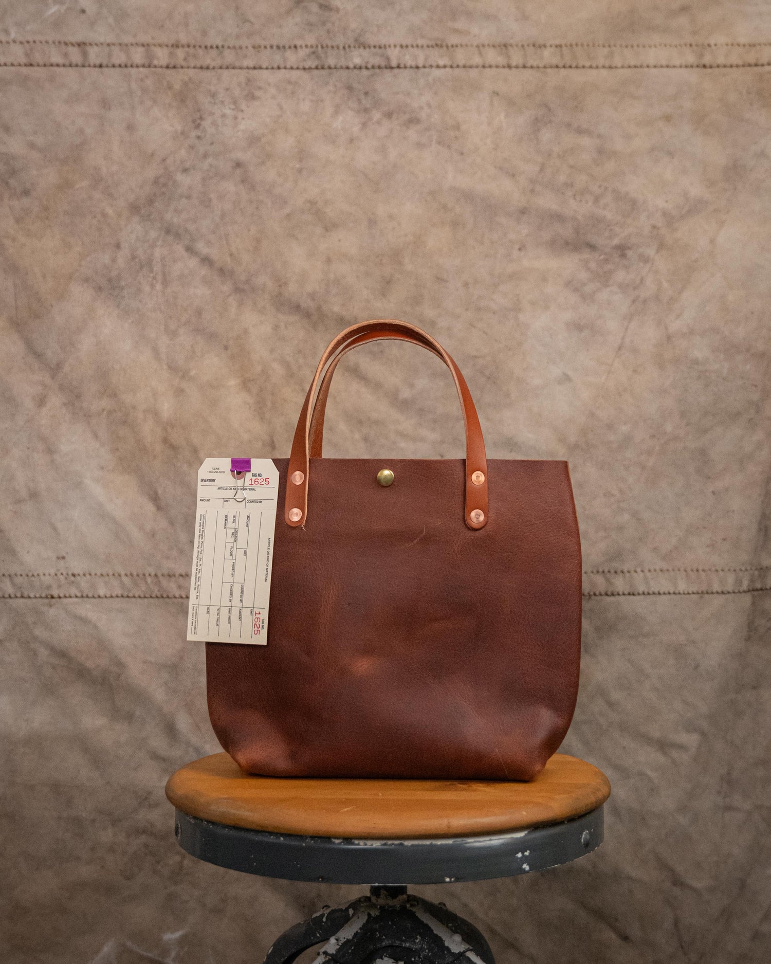 1625 Tan Kodiak Mini Tote with Tan Handles