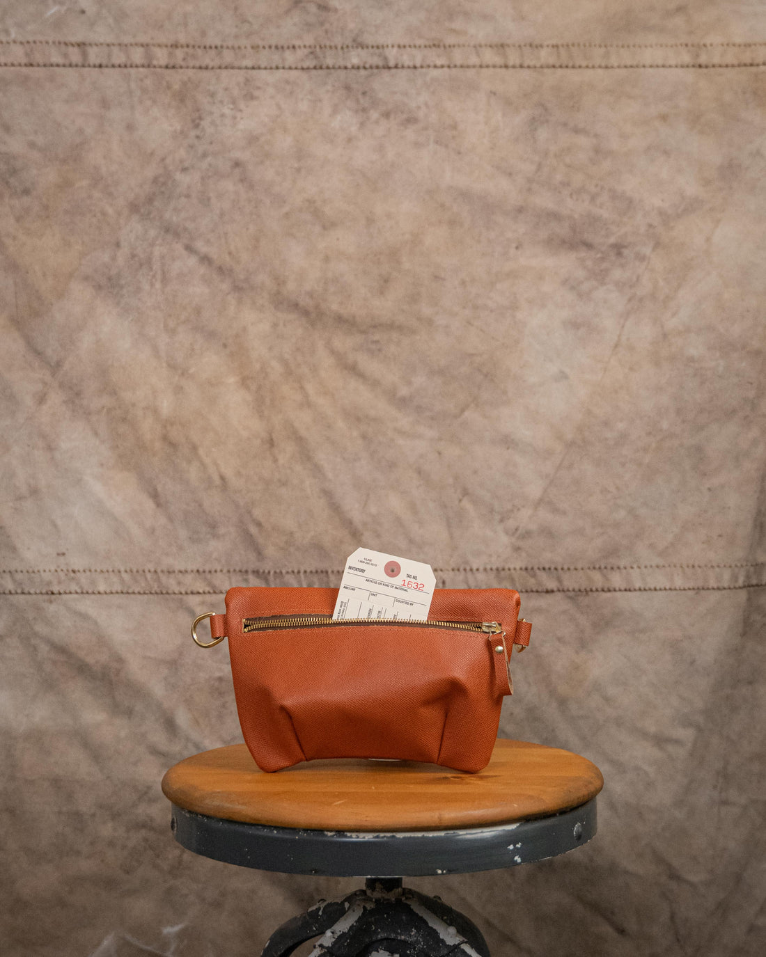 1632 Tan Saffiano Belt Bag