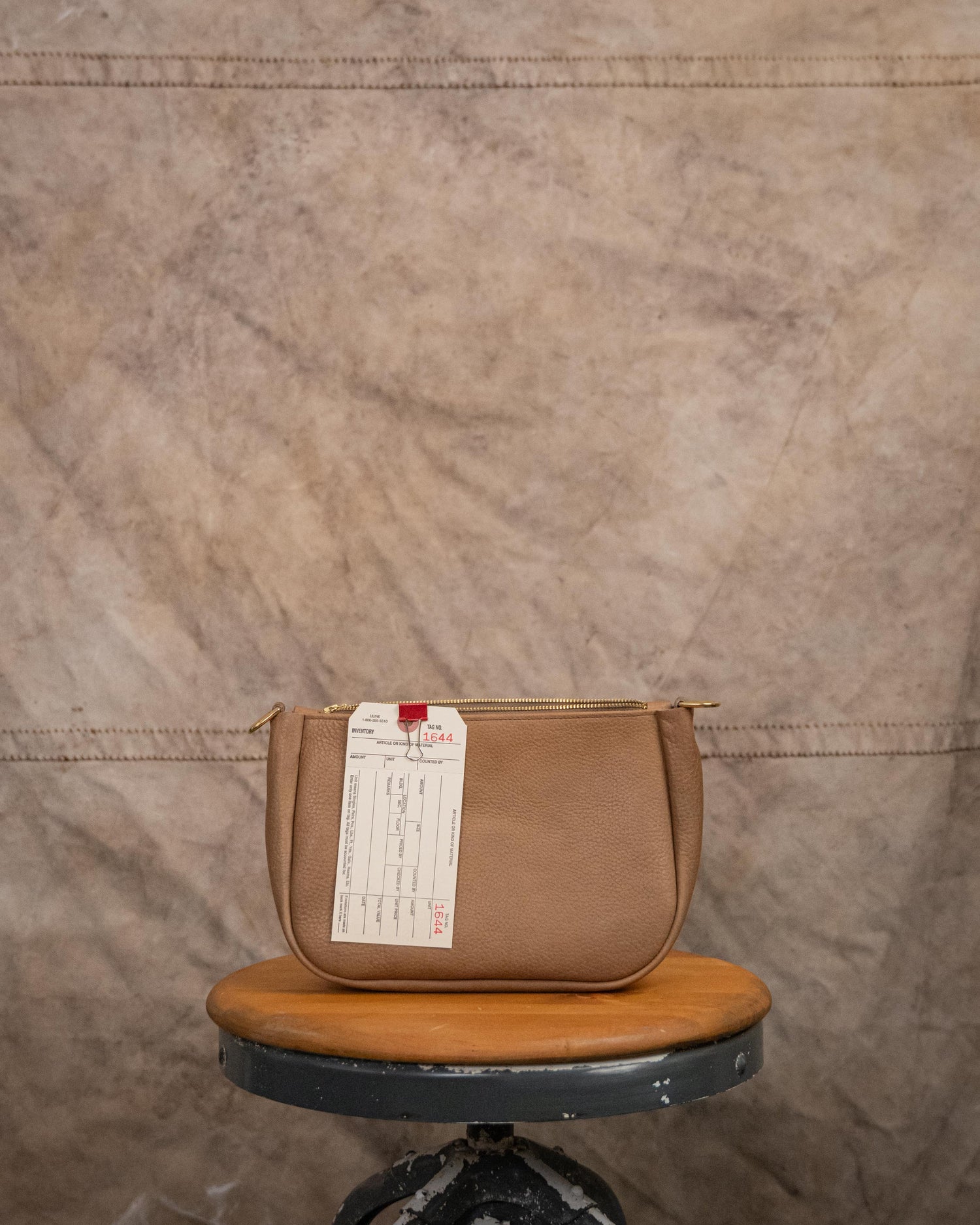 1644 Beige Italian Medium Crossbody Bag