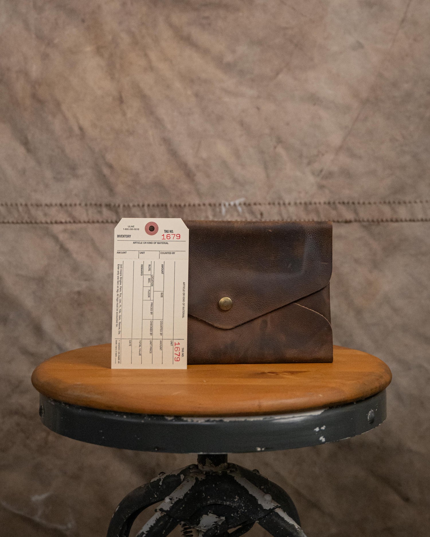 1679 Mottled Olive Kodiak Envelope Clutch