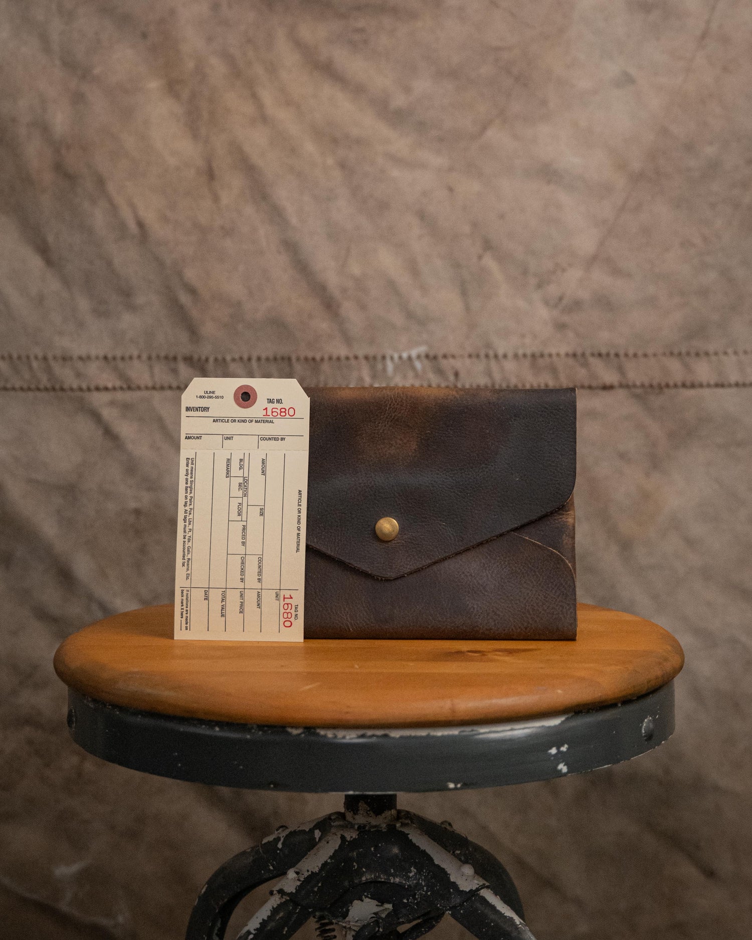 1680 Mottled Olive Kodiak Envelope Clutch