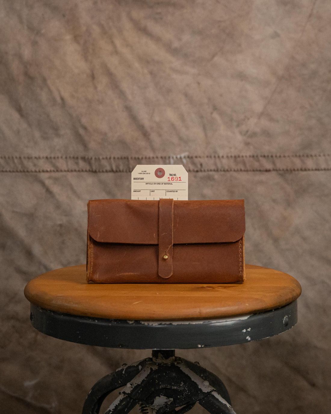 1691 Honey Clutch Wallet (Scratched)