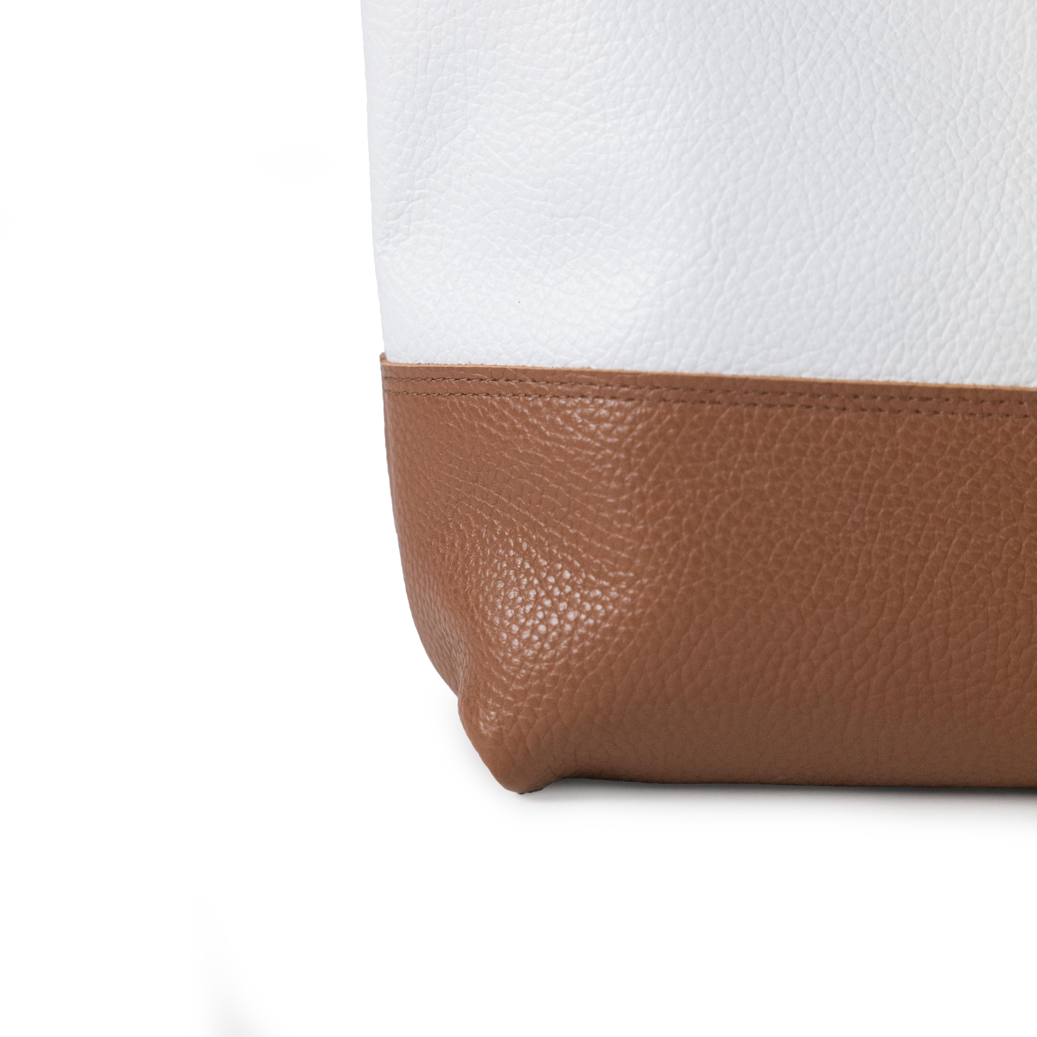 Italian Pebbled Panel Tote