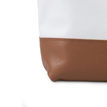 Italian Pebbled Panel Tote
