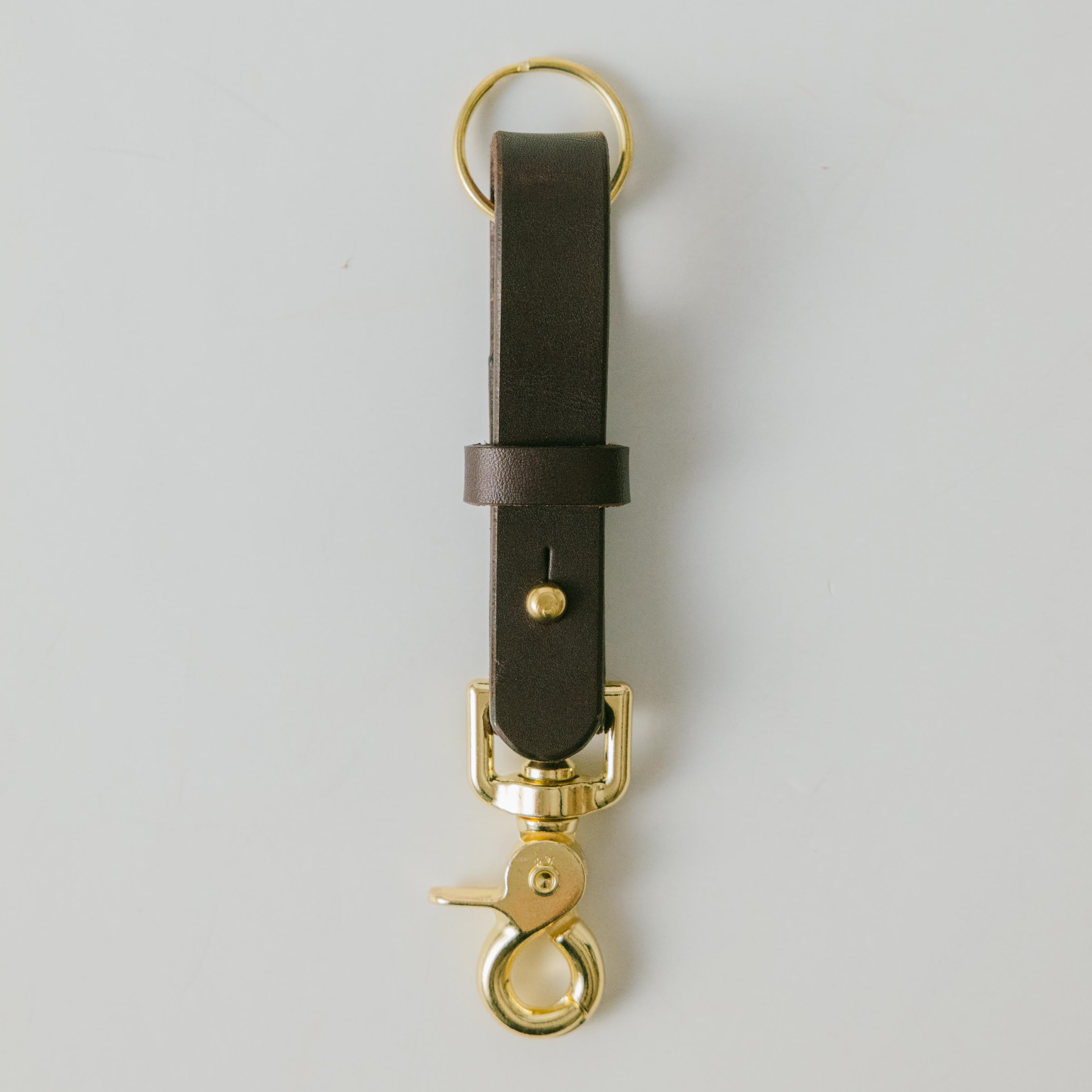 Leather Keychains: Black Key Lanyard | Leather key rings by