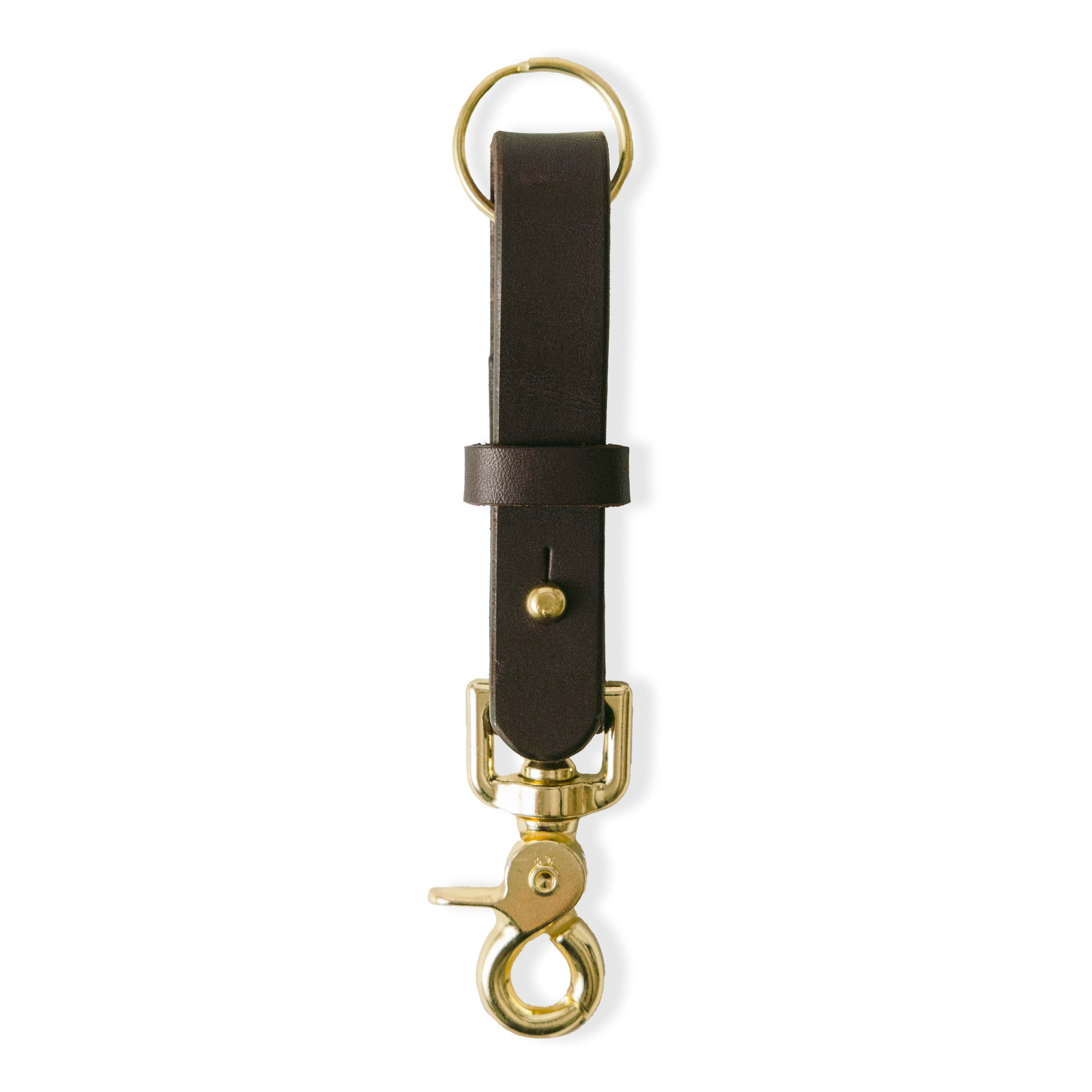 Leather Keychains: Dark Brown Key Lanyard | Leather keychains by