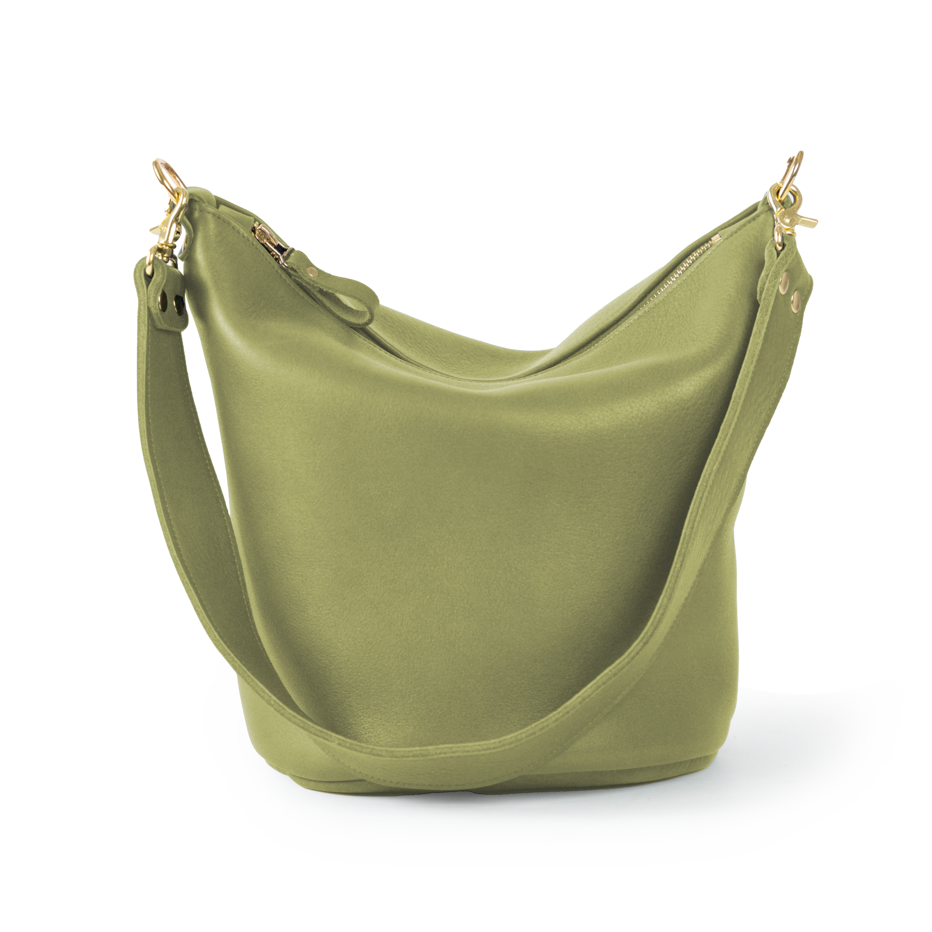 Olive Branch Dearborn Zip-Top Bucket Bag Bundle