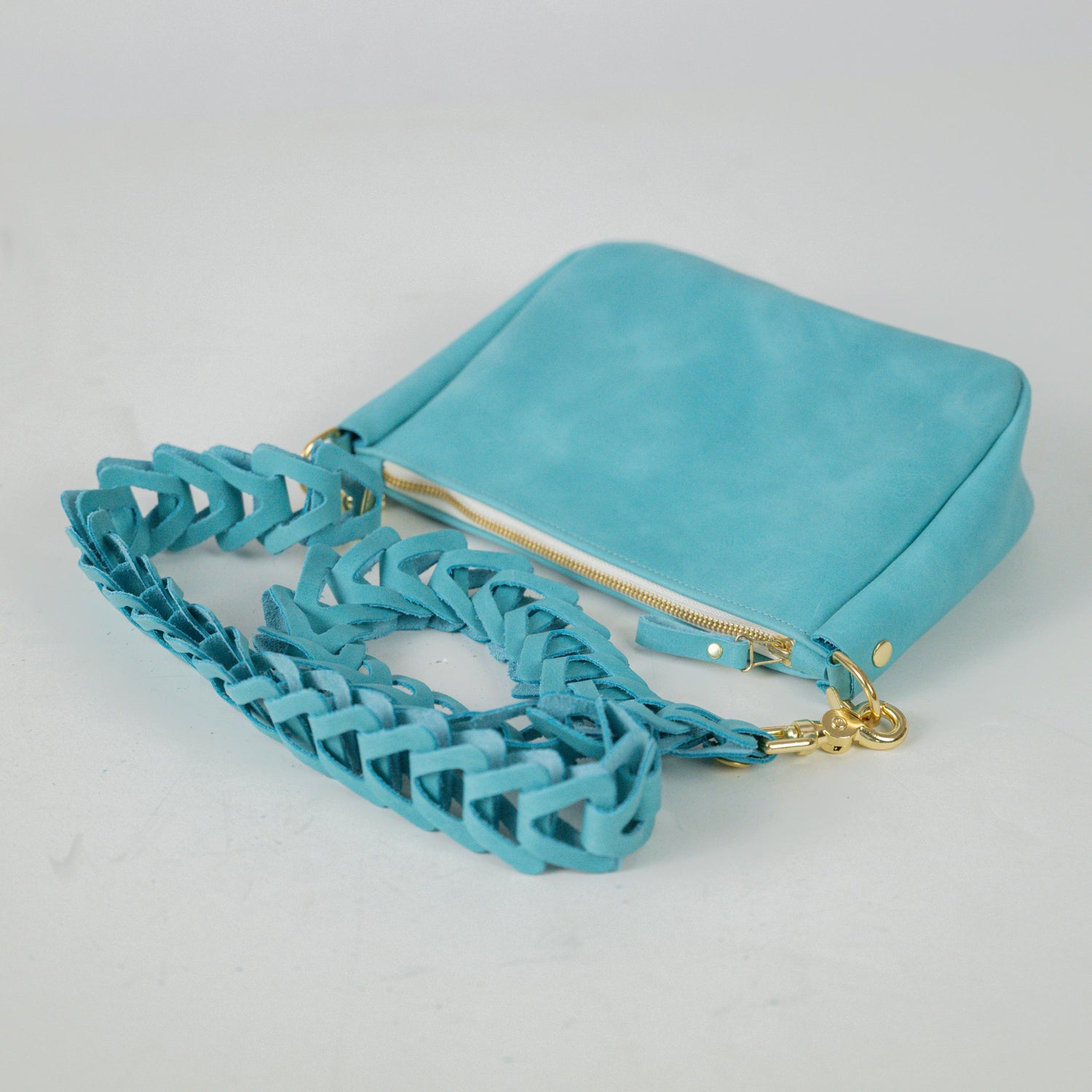 Aegean Blue Medium Crossbody Bag Bundle