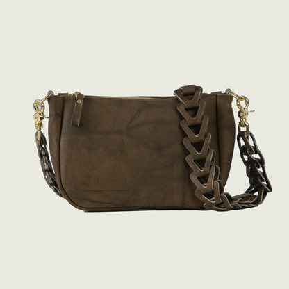 Olive Crunch Crossbody Bag