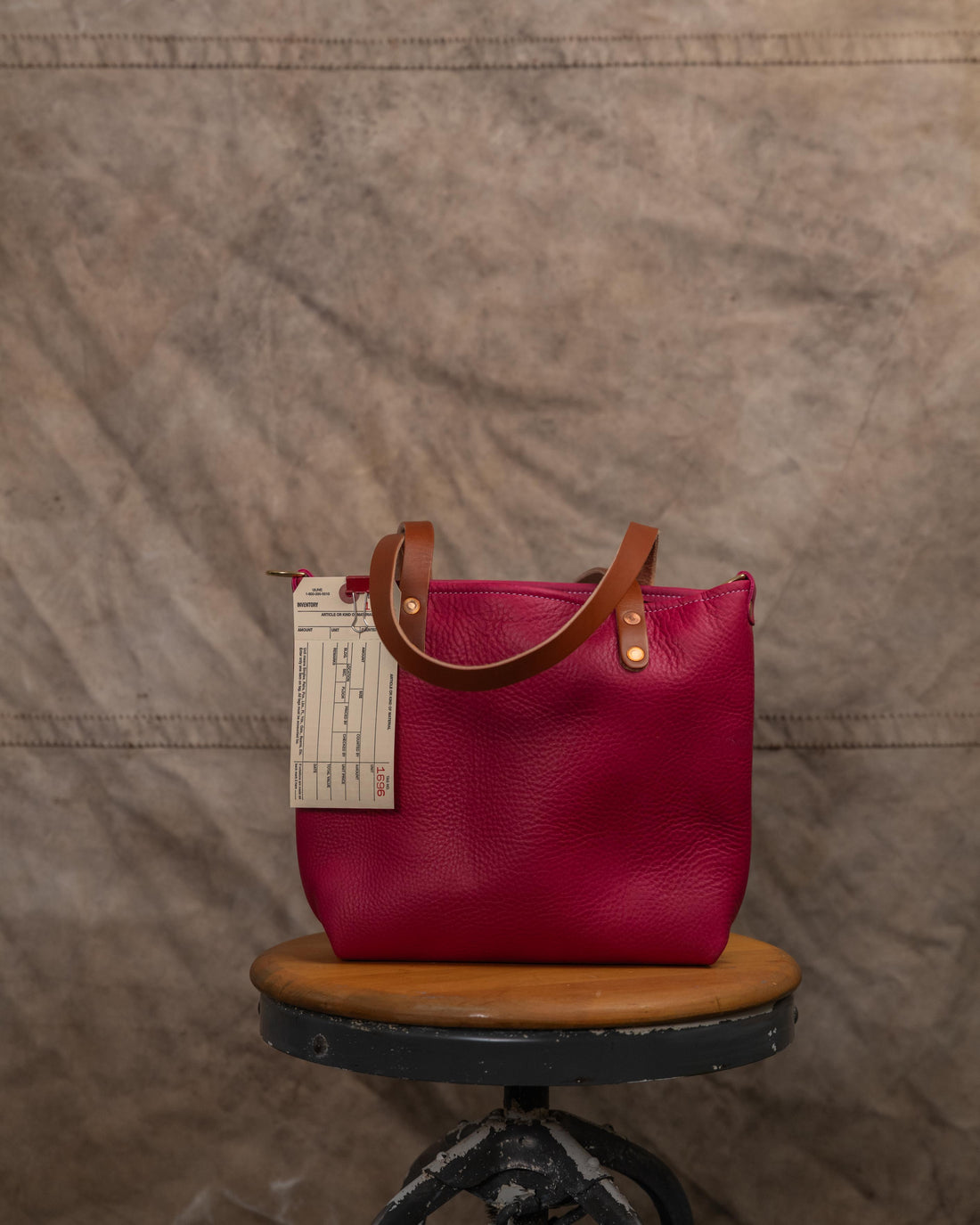 1696 Rose Cypress Mini Tote with Zipper and 11” handles