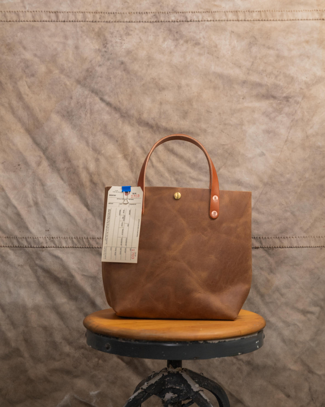 1703 Cognac Mini Tote
