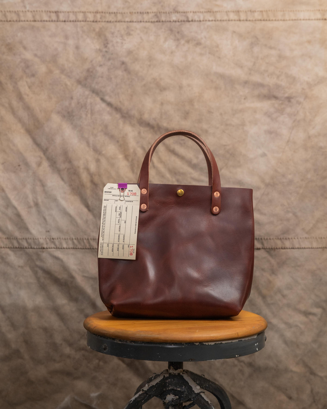 1708 British Tan Double Shot Mini Tote