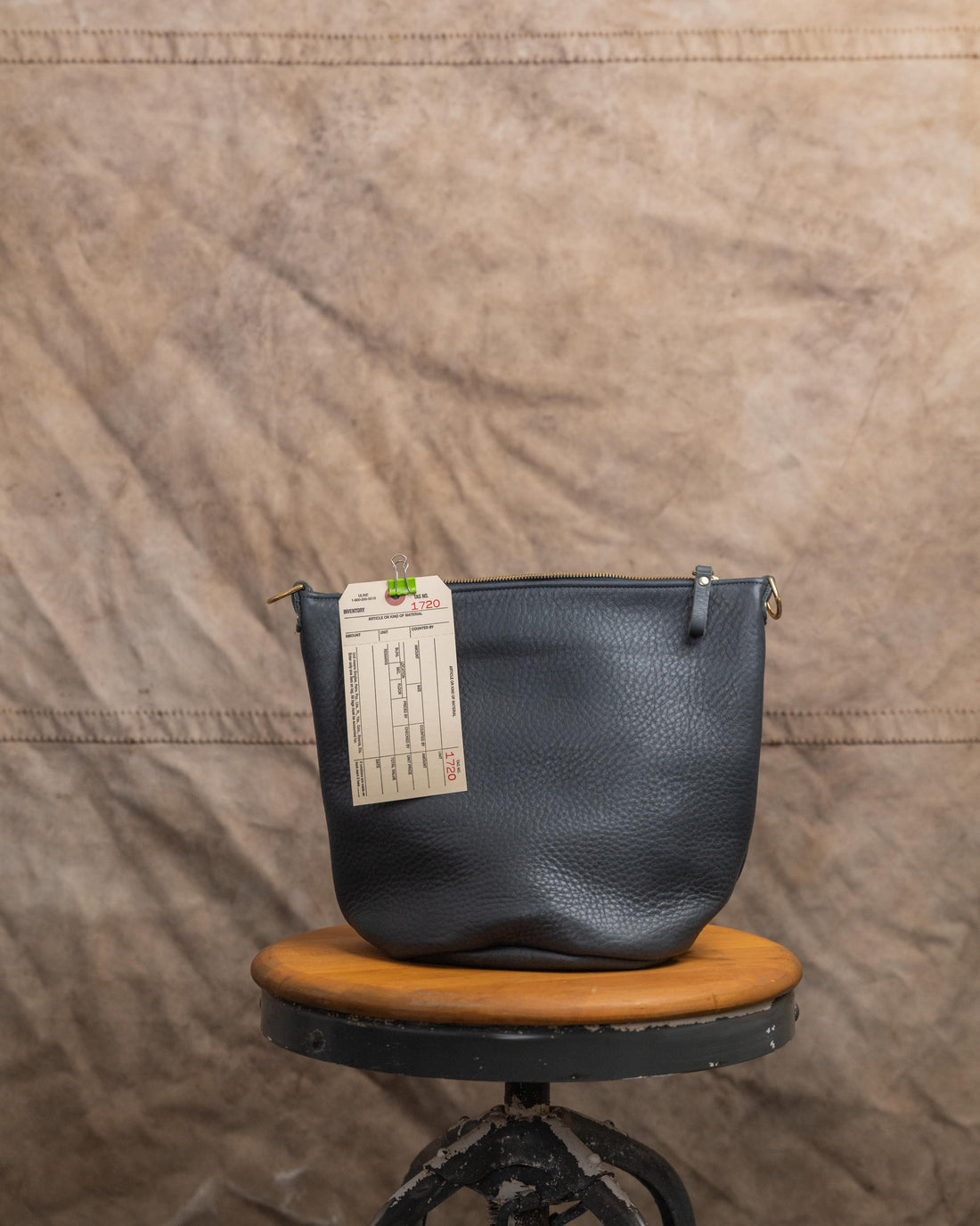 1720 Eiffel Tower Dearborn Zip Top Bucket Bag