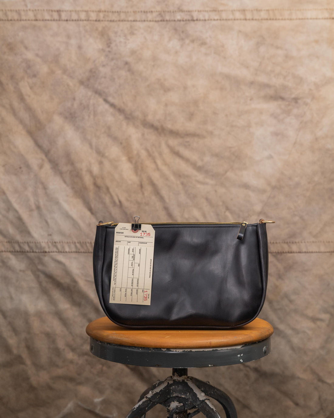 1735 Black Double Shot Crossbody Bag