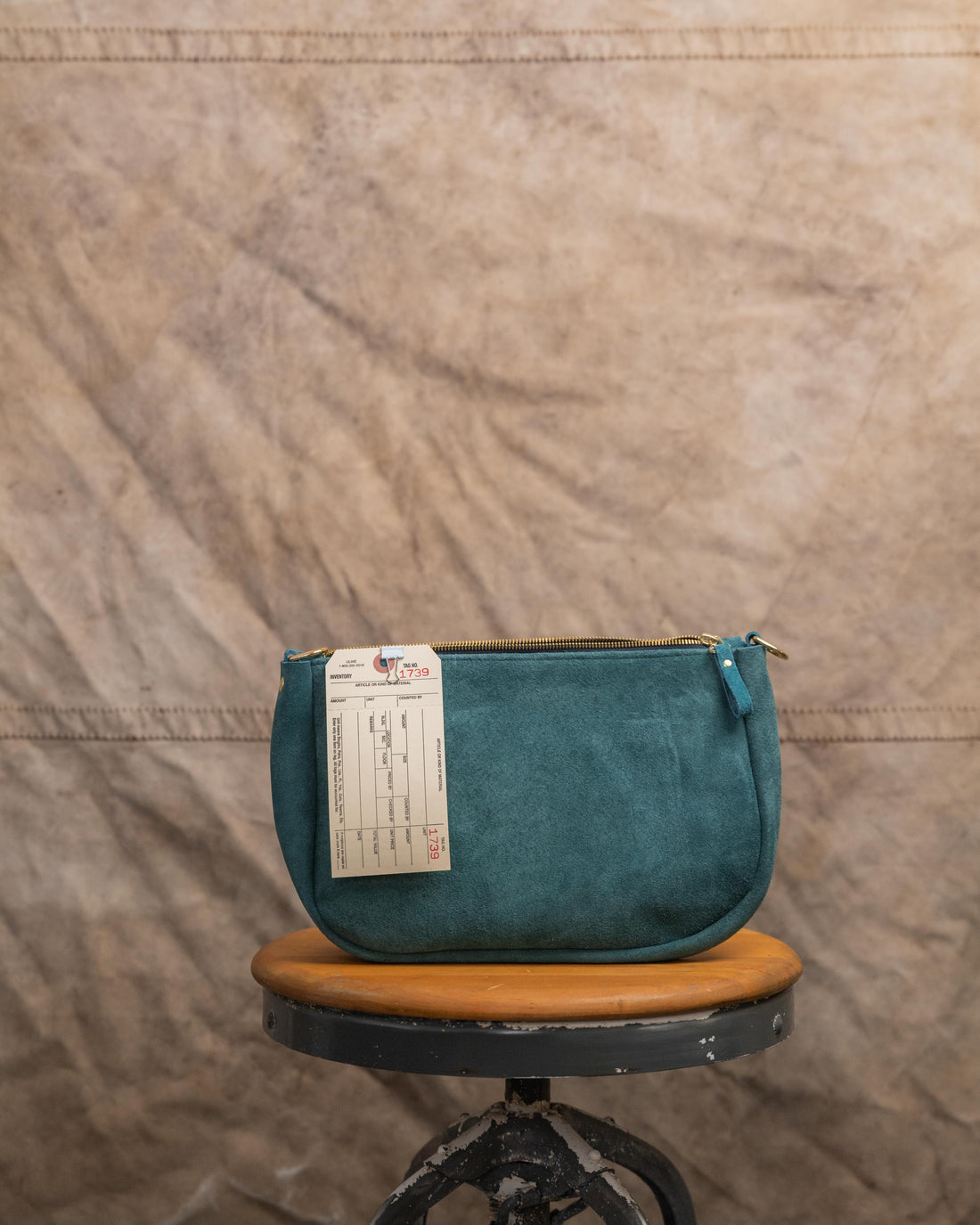 1739 Dark Teal Bulldog Crossbody Bag