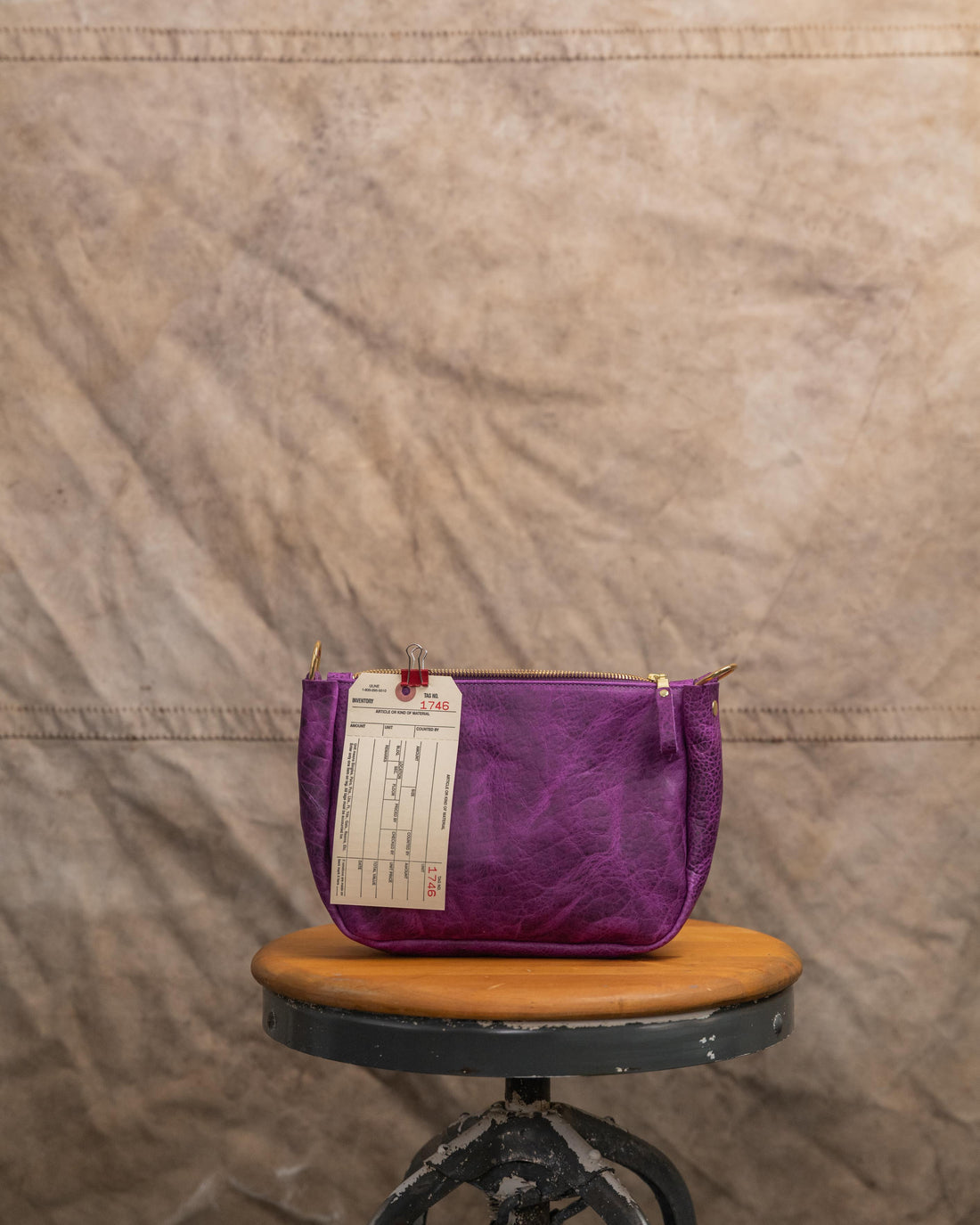 1746 Purple Bison Medium Crossbody Bag