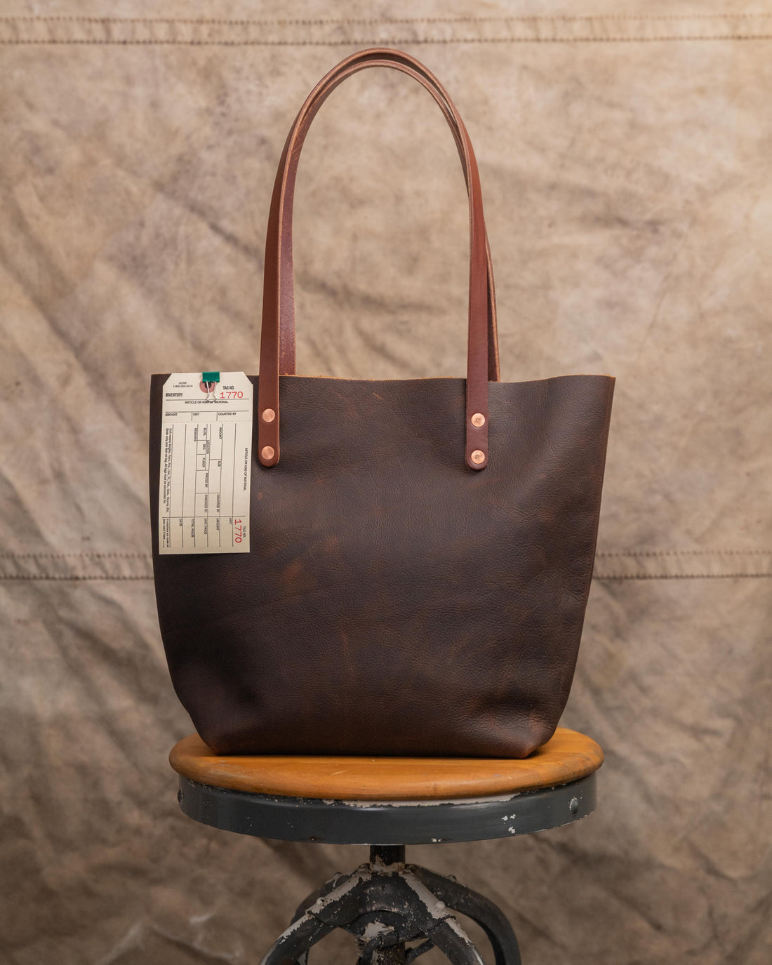 1770 Brown Kodiak Tote with 11” Brown Handles