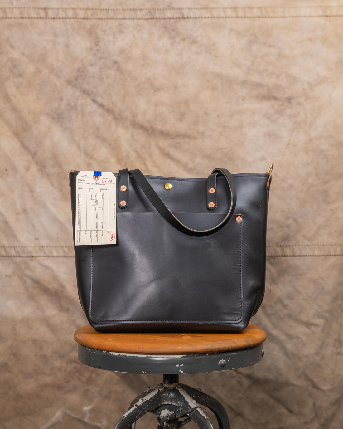 1779 Black Double Shot Travel Tote with 7” Black Handles