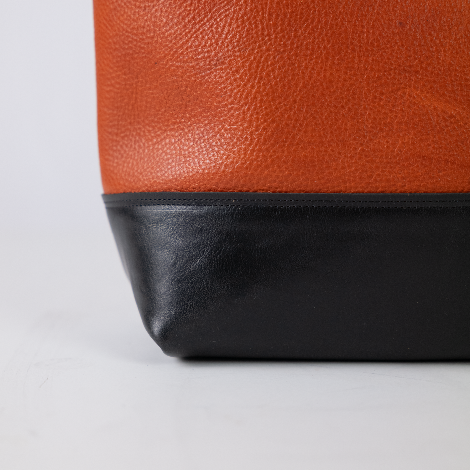 Pumpkin &amp; Black Bulldog East West Panel Tote