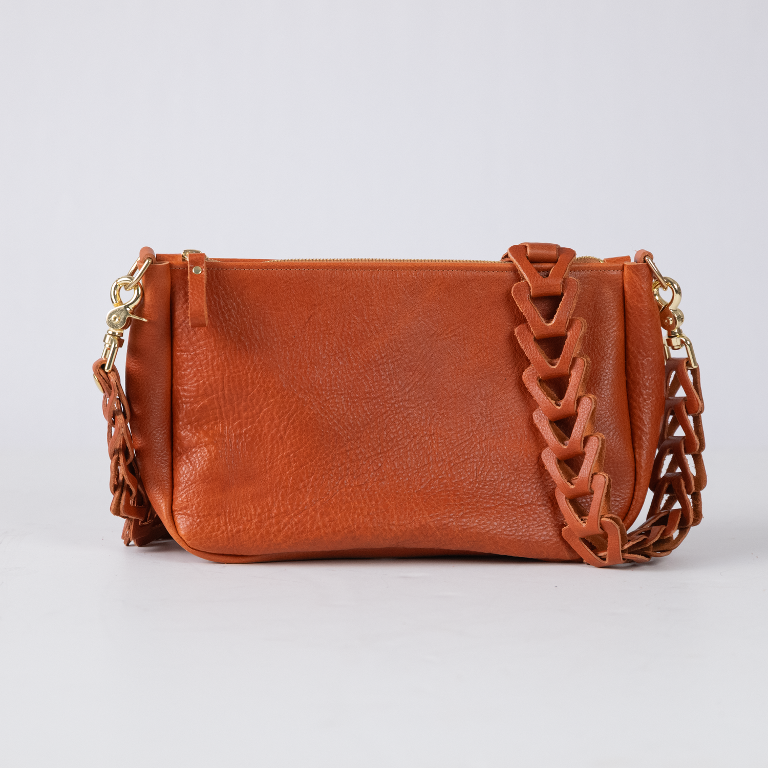Pumpkin Bulldog Crossbody Bag