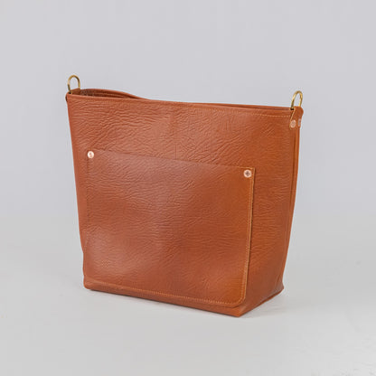 Tan Bison Crossbody Travel Tote
