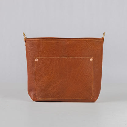 Tan Bison Mini Crossbody Travel Tote